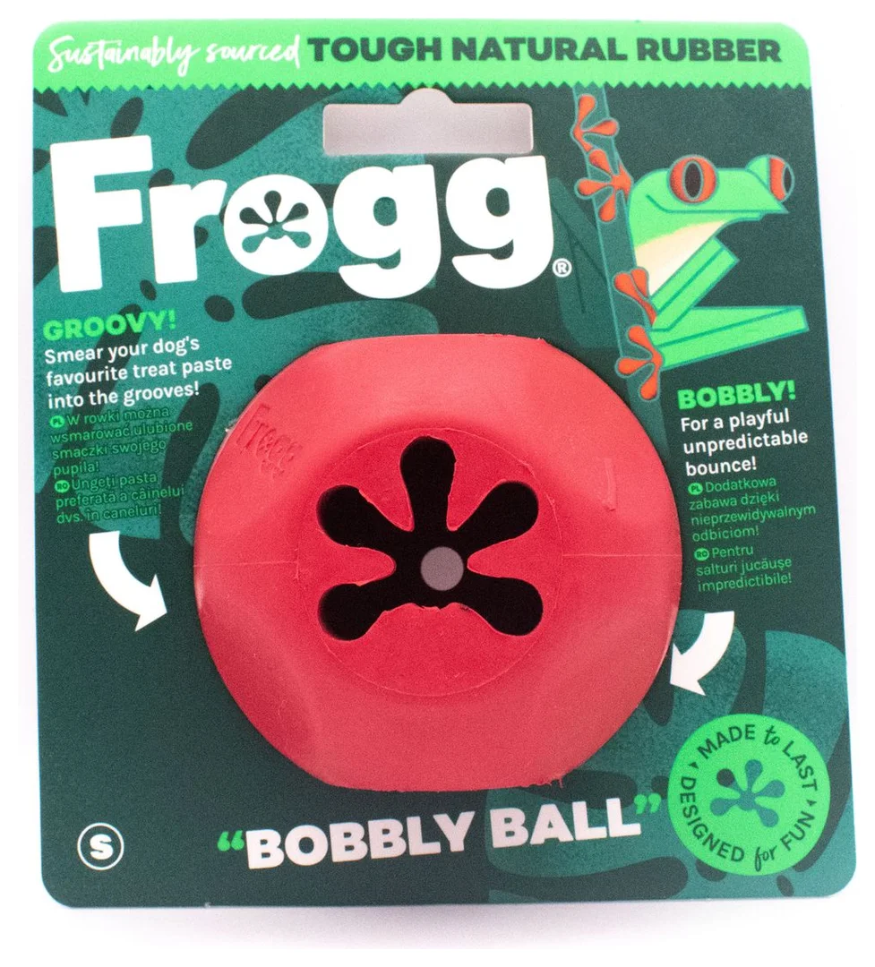 Brinquedo para c&atilde;es Bobbly Ball Red (Frogg) S