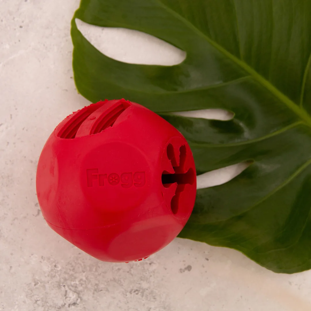 Jouet pour chien Bobbly Ball Red (Frogg) L