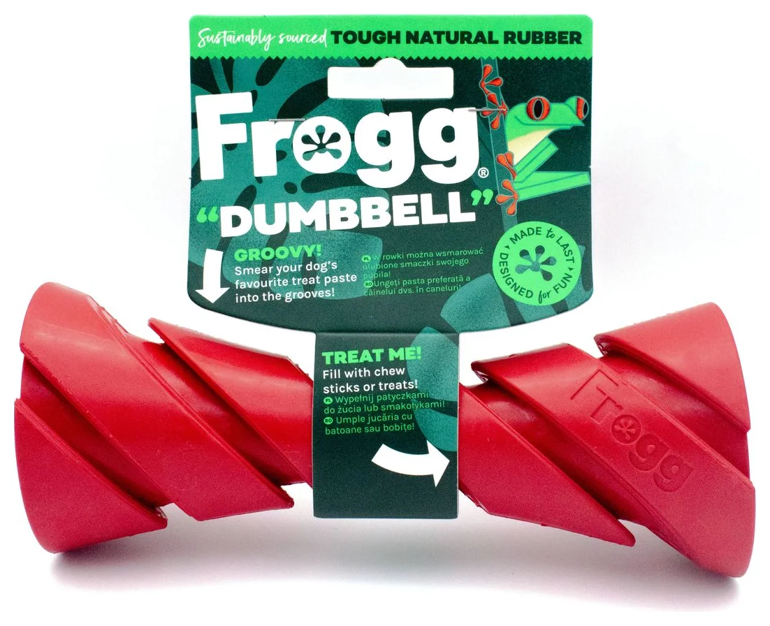 Dog Toy Dumbbell Red (Frogg)