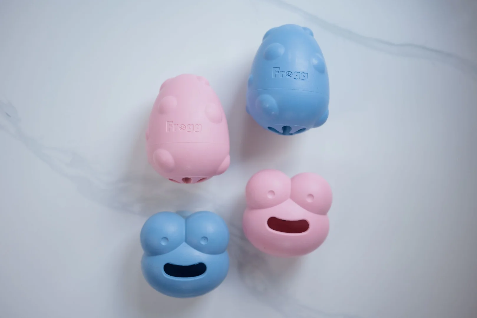 Dog Toy Egg Ice Blue (Frogg) S