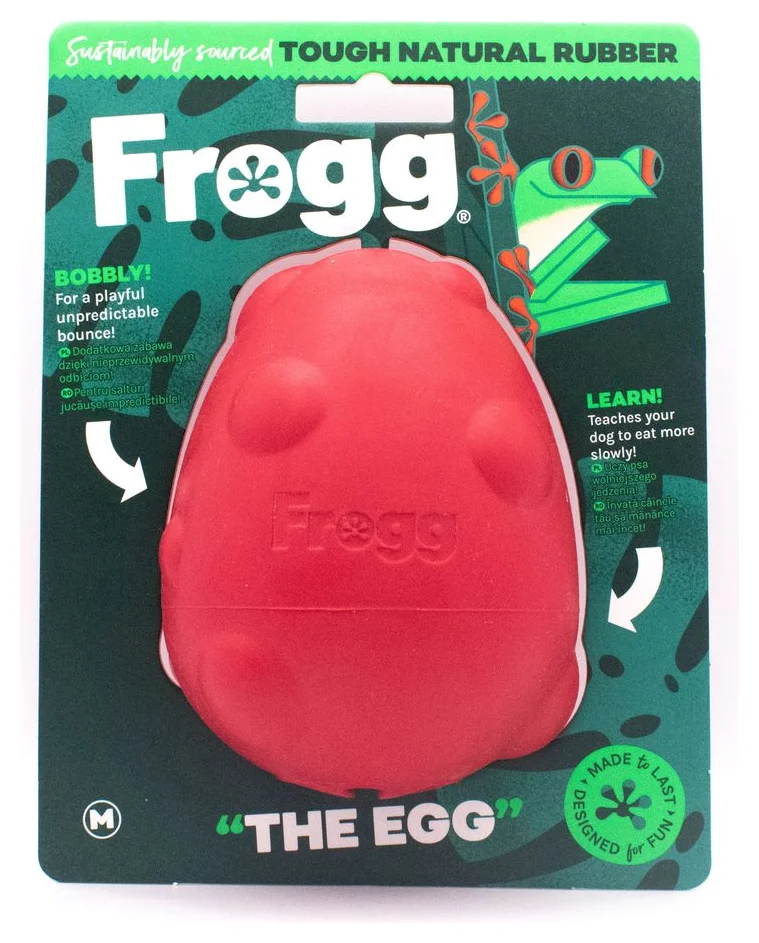 Brinquedo para c&atilde;o com ovo Red (Frogg) M