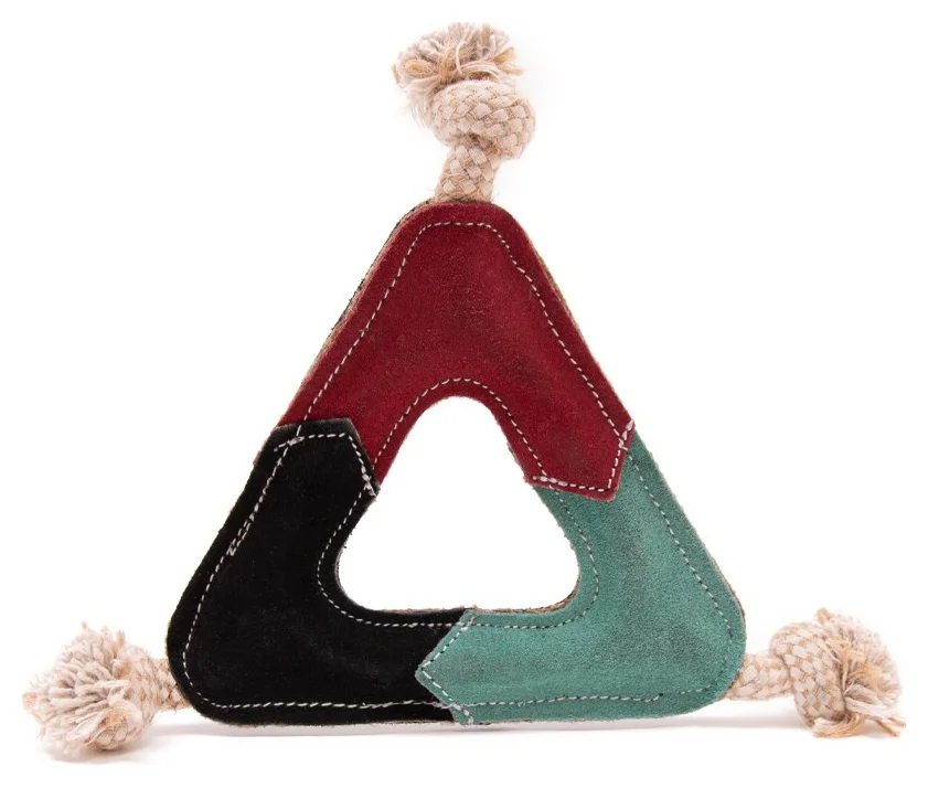 Hundespielzeug Coco Buddies Jute & Triangle Natural (Green Elk)