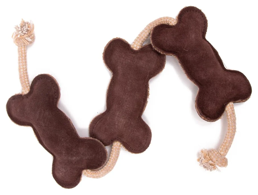 Giocattolo per cani Coco Buddies in iuta e osso Brown (Green Elk)