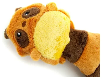 Dog Toy Raccoon With Ultrasonic Squeaker Champagne (Great & Small)