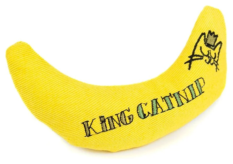 Juguete para gatos Plátano con hierba gatera ecológica Dark Yellow (King Catnip)