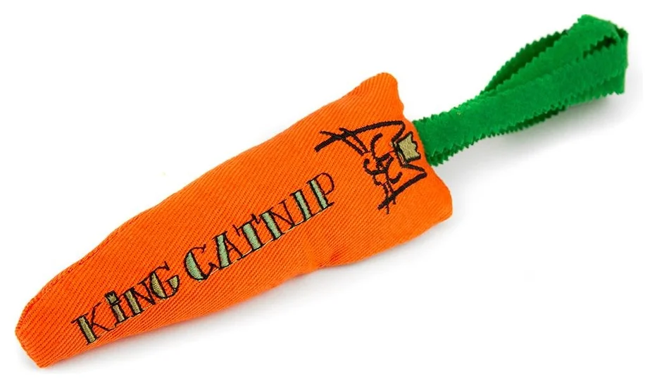 Brinquedo para gatos Cenoura com Catnip orgânico Orange (King Catnip)
