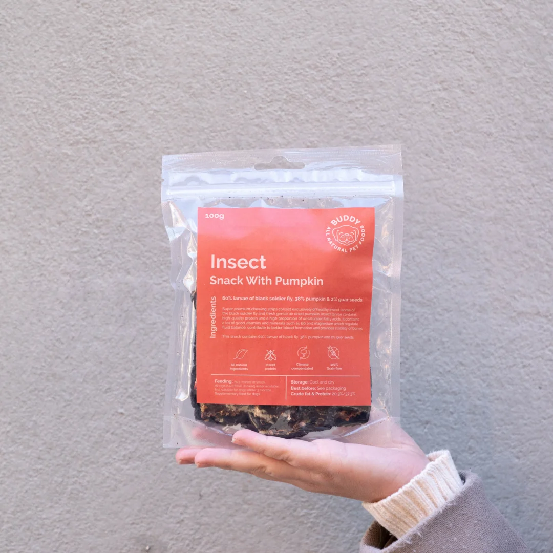 Dog Snack with Insects and Pumpkin (Buddy Pet Food)