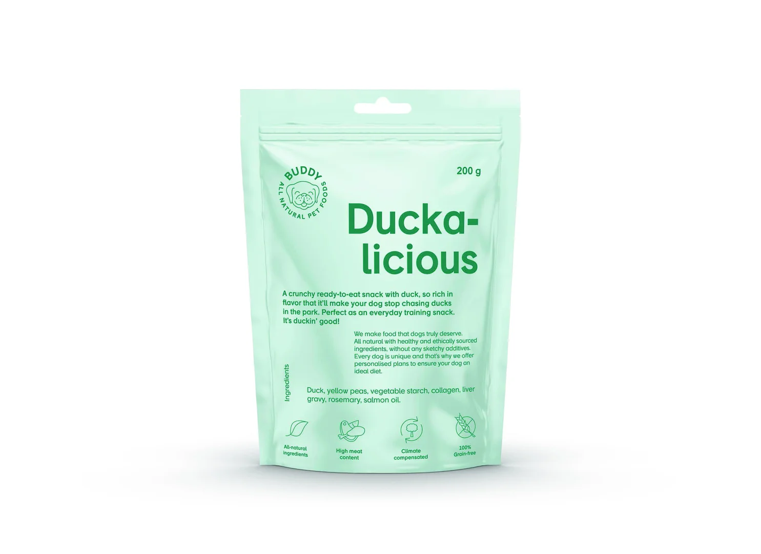 Guloseimas para cães Duckalicious (Buddy Pet Food)