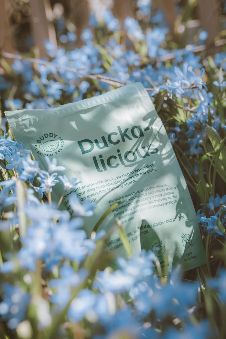 Guloseimas para cães Duckalicious (Buddy Pet Food)