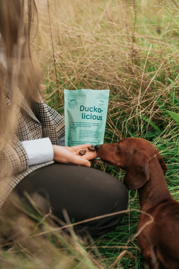 Guloseimas para cães Duckalicious (Buddy Pet Food)