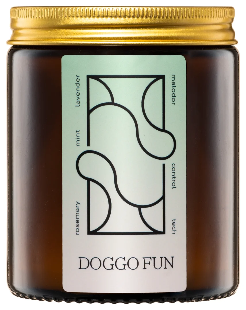 Dog-friendly scented candle Doggo Fun (Flamqa) 180ml