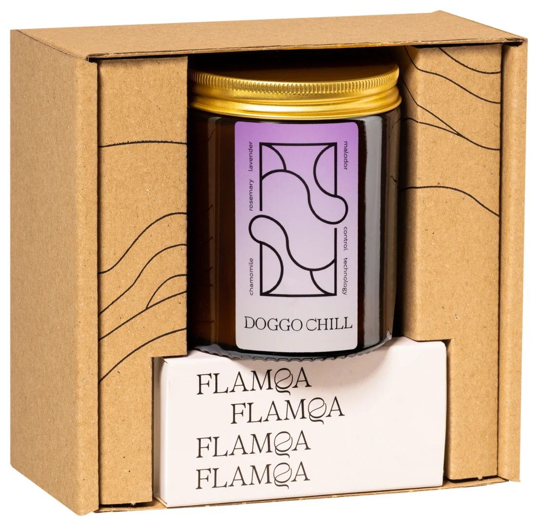 Bougie parfumée Doggo Chill amie des chiens (Flamqa) 180ml