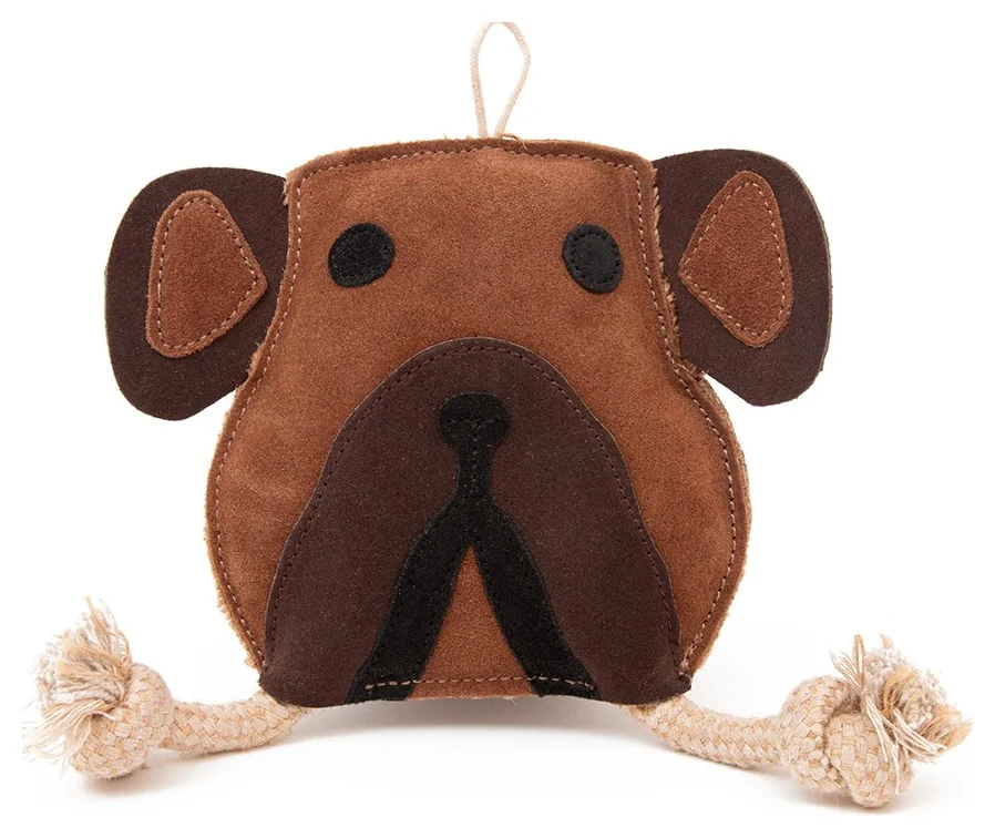 Brinquedo Coco Buddies Bulldog para cão Brown (Green Elk)