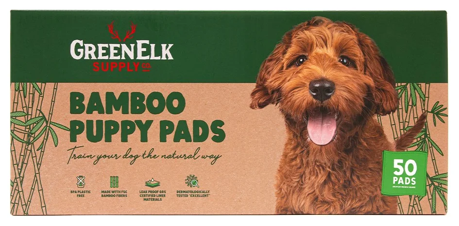 Almofadas para cachorros Bamboo (Green Elk)