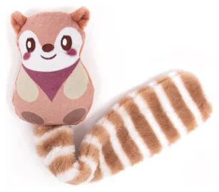 Cat toy fox with crackle tail Brown (Great & Small)